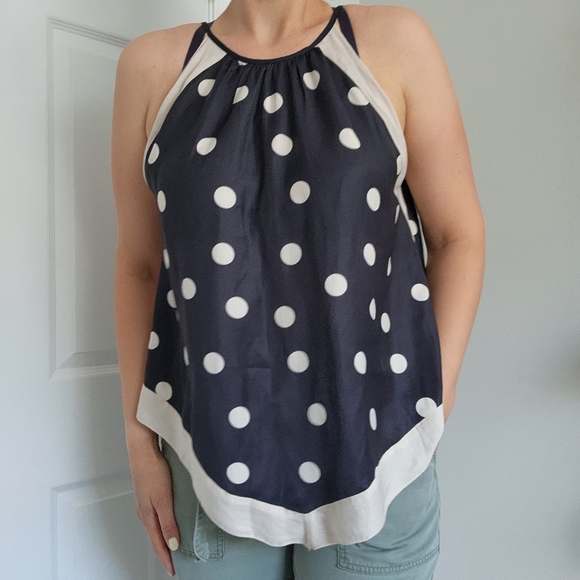 Mustard Seed Tops - NWT Mustard Seed polka dot halter handkerchief top